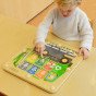 MASTERKIDZ Magnetinė lentelė su atliekų rūšiavimu Montesori pervežimo automobilis