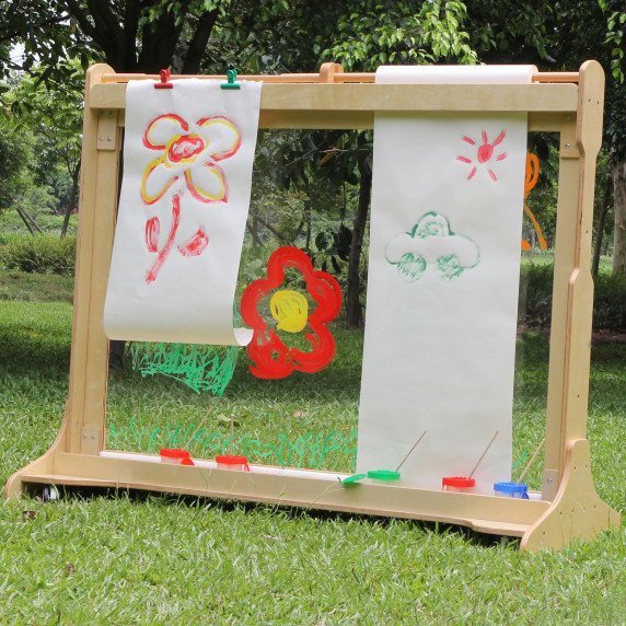 MASTERKIDZ Didele medinė langų tapybos drobė