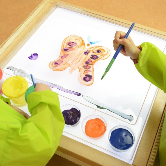 MASTERKIDZ sensorinis LED padėklas + permatomas tapybos padėklas