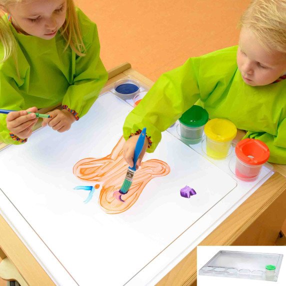 MASTERKIDZ Montessori kvadratinis tapybos dubuo