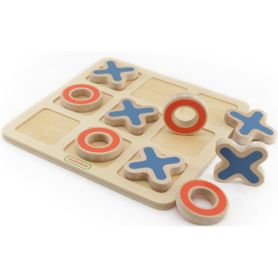 MASTERKIDZ „Tic-Tac-Toe“ medinis žaidimas vaikams Loginis galvosūkis