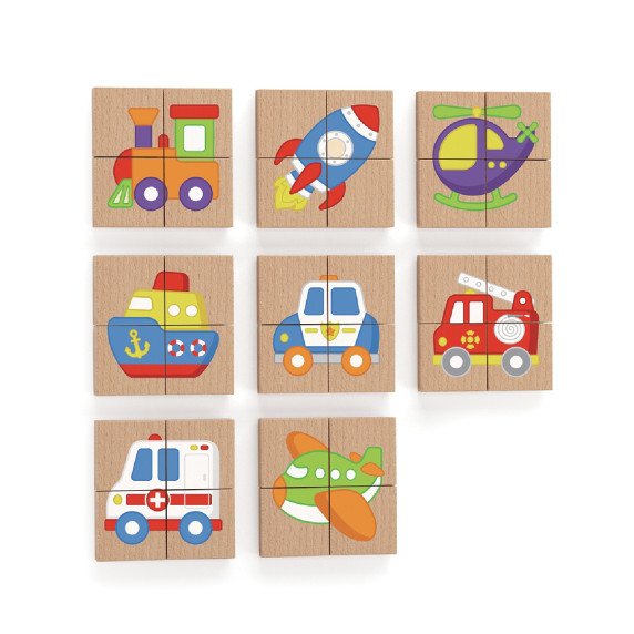 Viga medinis galvosūkis, magnetinis galvosūkis - Transporto priemonės, FSC sertifikuotas