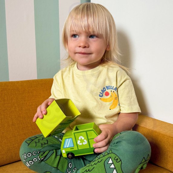 TOOKY TOY Medinis perdirbimo centro mokomasis rūšiaviklis