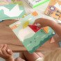 TOOKY TOY Tangram galvosūkis vaikams, mokantis figūrų formų formų 18 vnt.