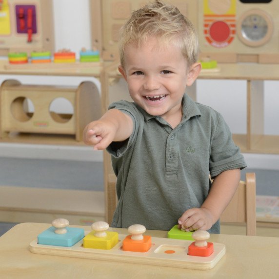 MASTERKIDZ Montessori mokomoji dydžių ir spalvų dėlionė