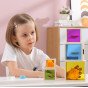 VIGA mediniai piramidės galvosūkio blokai rūšiuotojas Montessori