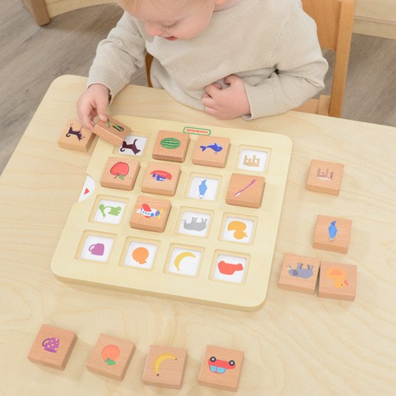MASTERKIDZ Tamsiųjų formų atpažinimo žaidimas - poravimas - Montessori
