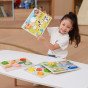 VIGA Medinis galvosūkis Montessori 2-i-1 Figūros ūkis