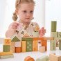VIGA PolarB Mediniai Kubai Montessori Kubai Gyvūnai 50 vnt.