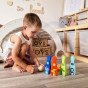 TOOKY TOY Mediniai boulingo kamuoliukai vaikams 6 vnt. + Kamuoliukas