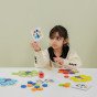 VIGA medinis matematikos spalvų žaidimas Paukščio uodega Montessori + kortelės