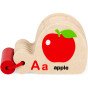 VIGA medinis Montessori abėcėlės ir anglų kalbos mokymo knyga