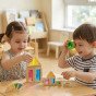 TOOKY TOY Mediniai įvairiausių spalvų veidrodiniai blokai, rinkinys iš 8 dalių FSC