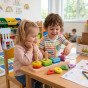 TOOKY TOY Formų rikiavimo žaislas su įvairiais Montessori blokais