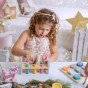 VIGA PolarB rinkinys medinis piramidė + poliarinis liūtas kumštis Montessori