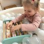 TOOKY TOY Dvigubas Abakas su Abėcėlės Paveikslais
