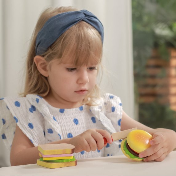 Viga Hamburger ir Sumuštinio Pjaustymo Rinkinys