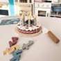 TOOKY TOY Medinis gimtadienio tortas su ropių žvakutėmis