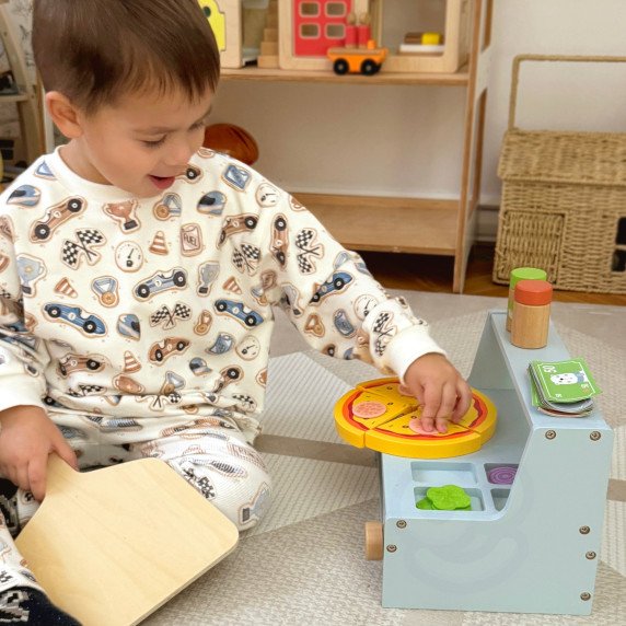TOOKY TOY Picerija iš Medžio – Picos Krosnelės Priedai