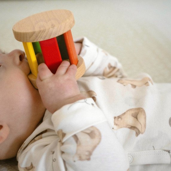 TOOKY TOY dėžutė XXL Montessori švietimo 6in1 pojūčių dėžutė 0-6 mėnesiai