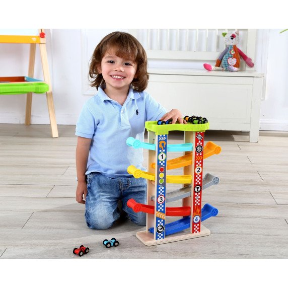 TOOKY TOY Spalvingas Slidinėjimo Keliukas Automobiliams