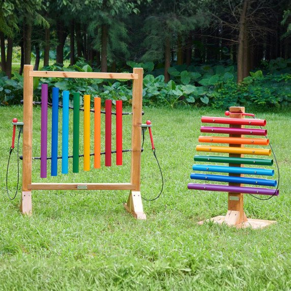 MASTERKIDZ Spalvotas muzikos bokštas - vamzdiniai skambučiai ksilofonai