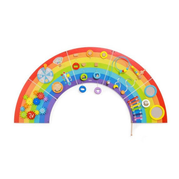 VIGA Medinis jutiklinio- manipuliavimo lenta EDU Rainbow FSC Sertifikatas