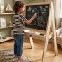 KLASIKINIS PASAULIO EDU Medinis mokomasis stalas su kreidele