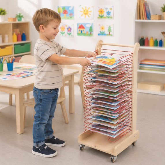 KLASIKINIO PASAULIO EDU dailės džiovinimo lentynė - 30 lygių