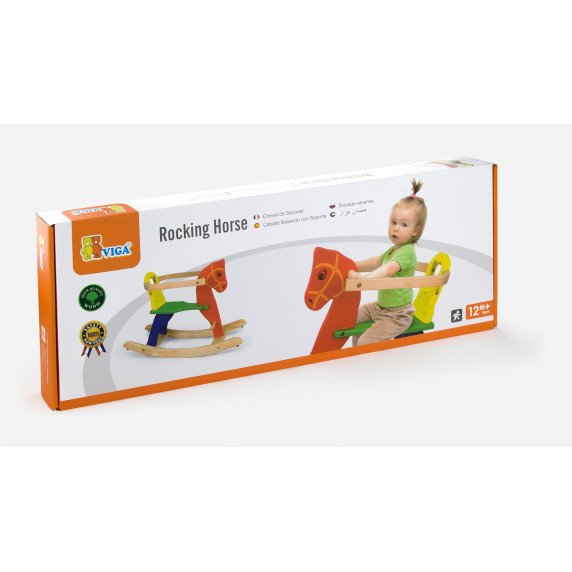 Viga Toys Medinis Supamas Arkliukas