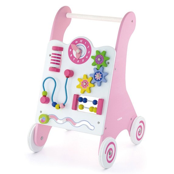 Viga Toys Medinis Stumdomas Edukacinis Rinkinys Rožinis Montessori