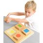 MASTERKIDZ Montessori Mediniai Kvadratai ir Spalvų Jutiklinis Rūšiaviklis