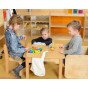 Dideli mediniai raištelio vardikliai MASTERKIDZ Montesori dėžutėje