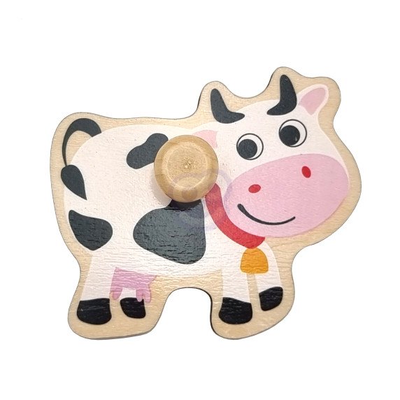 TOOKY TOY Medinis Montesori galvosūkis „Fermos“ su derinimo smeigtukais