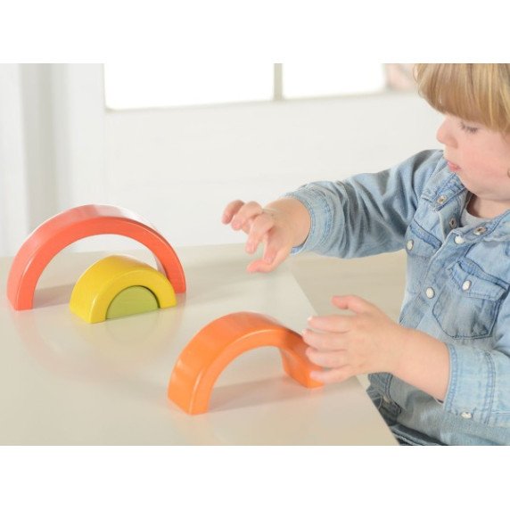 MASTERKIDZ Medinis puzzle Vaivorykštė Montessori