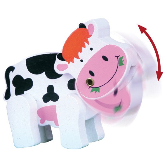 VIGA medinis labirintas su varikliukais Little Cow