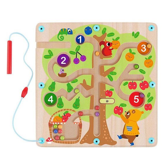 TOOKY TOY vaismedis su magnetiniu labirintu, mokantis skaičiuoti