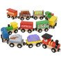 Tooky Toy Mediniai Magnetiniai Automobiliai