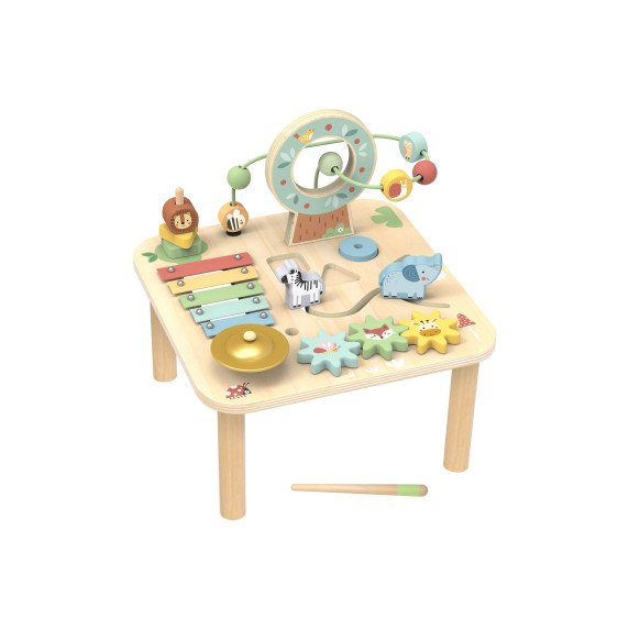 TOOKY TOY Medinis veiklos stalas Montessori cimbolai
