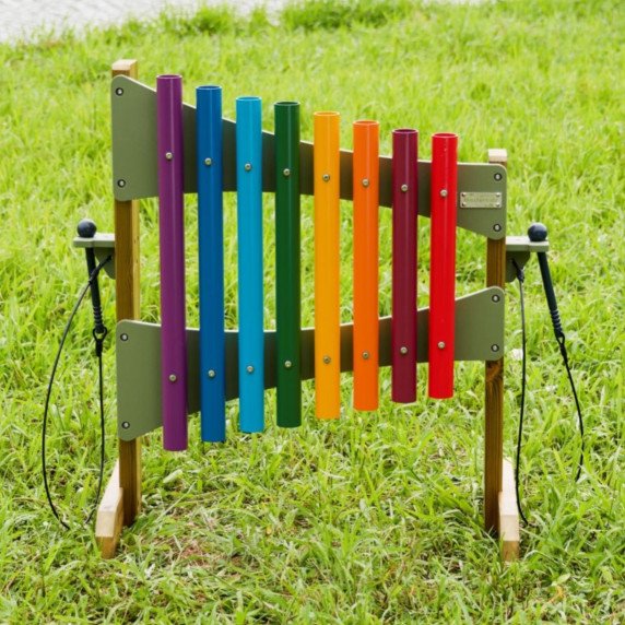 MASTERKIDZ Spalvingos, laisvai stovinčios būgnai, 95 cm