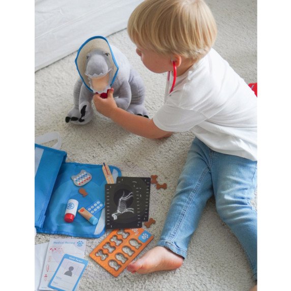 TOOKY TOY Veterinaro rinkinys krepšelyje 17 vnt.