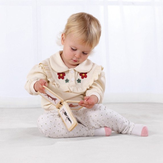 TOOKY TOY dėžutė XXL Montessori edukacinė 6in1 jutimo dėžutė 7-8 mėnesiai