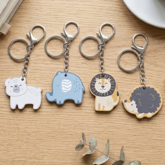 VIGA Medinis keychain su šupuarke Hedgehog