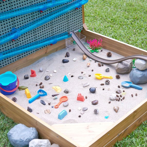 MASTERKIDZ XXL STEM WALL 2in1 kūrybinė lentyna su smėlio dėžės komplektu