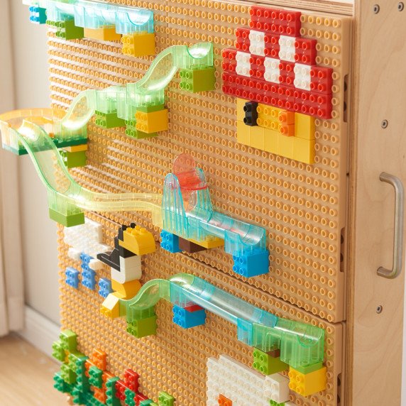 MASTERKIDZ Laisvai stovintis medinis STEM lenta + priedai