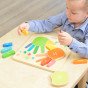 MASTERKIDZ Edukacinė medinė pirštų skaičiavimo lentelė