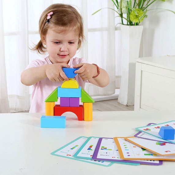 TOOKY TOY Medinis blokų žaidimas