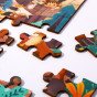TOOKY TOY puzzle su maišeliu Alpiniški gyvūnai ir kraštovaizdis 49 d.