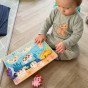 TOOKY TOY medinis Montessori galvosūkis Jūrų pasaulis žuvis Vėrinys želmuo