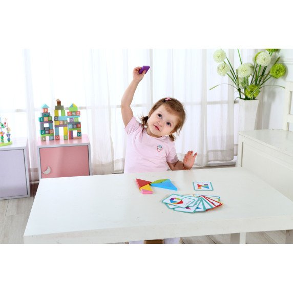 TOOKY TOY Medinis Tangram dėlionė